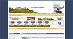 Desktop Screenshot of forum.weinfreaks.de